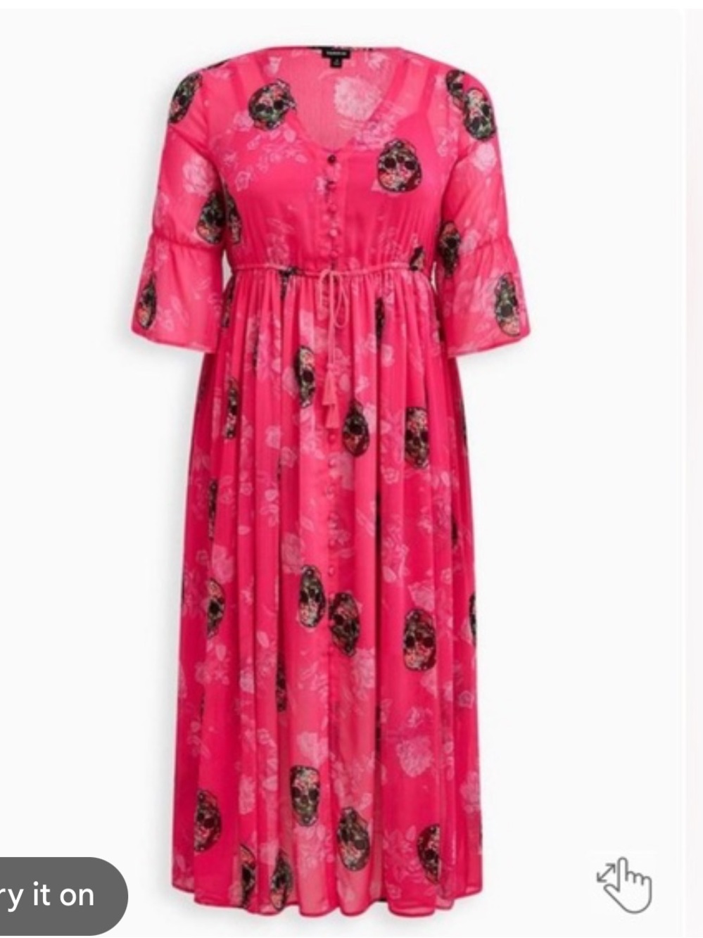 TORRID Skull Pink dress